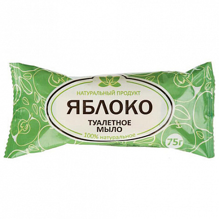 Мыло туалетное 75 г, "Яблоко" АГРОПРОМ-ЮГ, натуральное, 732299
