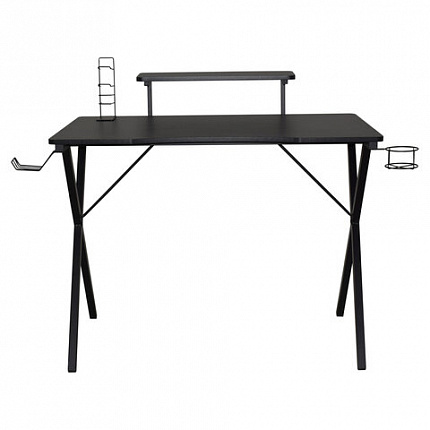 Стол компьютерный на металлокаркасе BRABIX "TECH GT-002", 1000х635х750 мм, черный, 641858