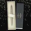 Ручка шариковая PARKER "Jotter Core Stainless Steel CT", ежедневник А5 черный, пакет, 880891