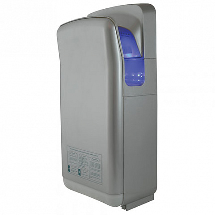 Сушилка для рук KSITEX M-6666С JET, 1900 Вт, погружного типа, время сушки 10 секунд, пластик, серебристая