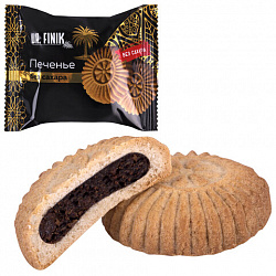 Печенье песочное DR.FINIK "Солнышко" с начинкой из финика и изюма, БЕЗ САХАРА, 700 г