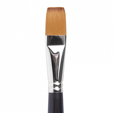 Кисть художественная проф. BRAUBERG ART CLASSIC, синтетика мягкая под колонок, плоск, № 20, кор руч, 200705