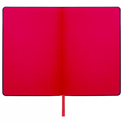 Ежедневник недатированный А5 (138х213 мм) BRAUBERG "Stylish", кожзам, гибкий, 160 л., красный, 111865