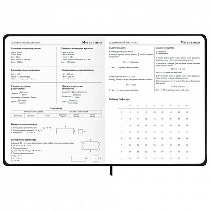 Дневник 1-11 класс 48 л., твердый, BRAUBERG, матовая ламинация, резинка, закладка-ляссе, с подсказом, "Элементы", 107242