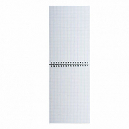 Блокнот МАЛЫЙ ФОРМАТ А6 108х145 мм, 40 л., гребень, картон, клетка, BRAUBERG "Minimal Classic", 116428