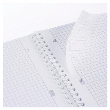 Тетрадь обложка пластик, А4, 80 л., гребень, клетка, HATBER, "VELVET" Бордо, 081564, 80Т4В1гр_01606