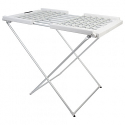 Сушилка для белья напольная, электрическая, раскладная, 3 зоны сушки, алюминиевая, таймер/регулировка темп. 45-70 °С, LAIMA HOME, 700979