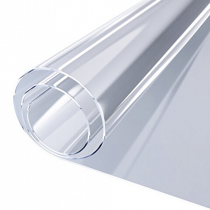 Коврик-подкладка, скатерть ПВХ прозрачная, гибкое/мягкое стекло, 120х60 см, 0,5 мм, DASWERK (ДАСВЕРК), 607875