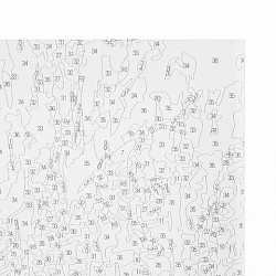 Картина по номерам 40х50 см, ОСТРОВ СОКРОВИЩ "Горная речка", на подрамнике, акрил, кисти, 663278