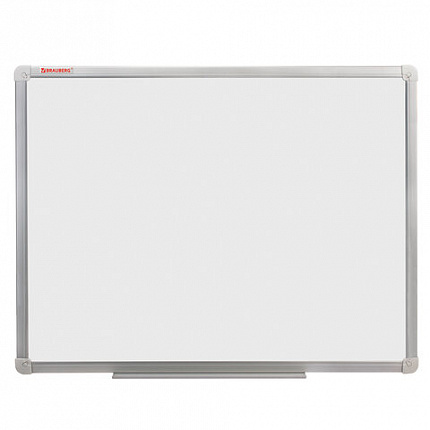 Доска магнитно-маркерная (45х60 см), алюминиевая рамка, ГАРАНТИЯ 10 ЛЕТ, РОССИЯ, BRAUBERG Стандарт, 235520