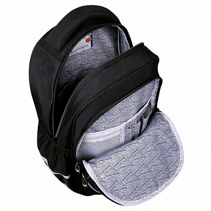 Рюкзак BRAUBERG MOTION, 2 отделения, 3 кармана, "Rebel", СВЕТЯЩИЙСЯ, 41х28х17 см, 271363