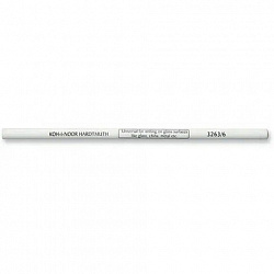Карандаш по стеклу, металлу и пластику KOH-I-NOOR, 1 шт., грифель 4,3 мм, корпус белый, 3263006001KS