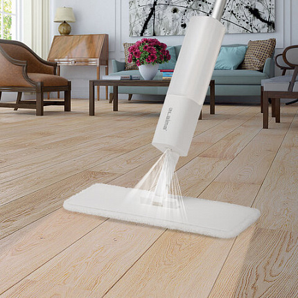 Швабра с распылителем NeoSpray luxe, 2 насадки T-Clean из плотной микрофибры, скребок, LAIMA, 609147