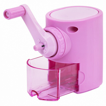 Точилка механическая BRAUBERG KIDS, для простых и цветных карандашей, корпус лавандовый, крепление к столу, 272004