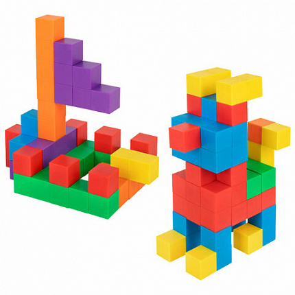 Магнитный конструктор MAGNETIC CUBES "КУБИЧЕСКИЙ", 48 магнитных кубиков, BRAUBERG KIDS, 665723