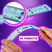 Линейка 15 см гибкая ЮНЛАНДИЯ "FLEX", пластиковая, тонированная, голубая, 210757