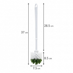 Ершик для унитаза без подставки, пластик, бело-зеленый, ЛЮБАША, 603628
