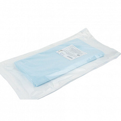 Простыня голубая стерильная 140х200 см, спанбонд 25 г/м2, ГЕКСА
