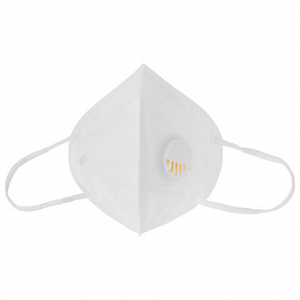 Респиратор противоаэрозольный, средний класс защиты FFP2 с клапаном KN-95