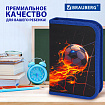 Пенал BRAUBERG, 1 отделение, 2 откидные планки, полиэстер, 21х14 см, "Горячий мяч", 273529