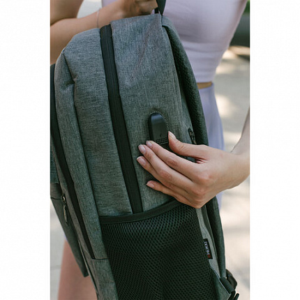 Рюкзак HEIKKI CONCORDANCE (ХЕЙКИ) универсальный, отделение для ноутбука, серый, 47x32x15 см, 273891