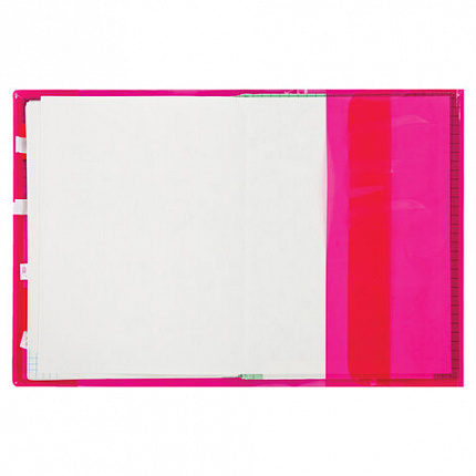 Обложки ПВХ для учебника ПИФАГОР, комплект 10 шт., универсальные, цветные, плотные, 100 мкм, 230х450 мм, 227486