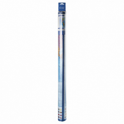 Карта мира политическая 117х80 см, 1:28М, с ламинацией, интерактивная, европодвес, BRAUBERG, 112384