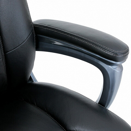 Кресло BRABIX PREMIUM "Gladiator EX-552", натуральная кожа, черное, 532939