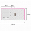 Папка-регистратор BRAUBERG с покрытием из ПВХ, 80 мм, с уголком, розовая (удвоенный срок службы), 227195