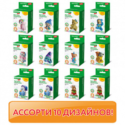 ФИГУРКА ИЗ ГИПСА с красками и кистью для росписи, ассорти, BRAUBERG KIDS, 665203