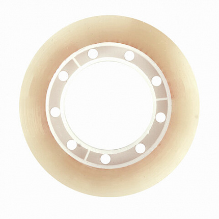 Клейкие ленты 12 мм х 33 м канцелярские ОФИСМАГ, комплект 4 шт., прозрачные, гарантированная длина, 223126