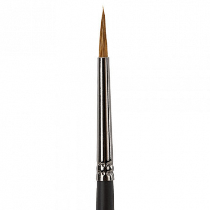 Кисть художественная проф. BRAUBERG ART CLASSIC, колонок, круглая, № 2, длинная ручка, 200923