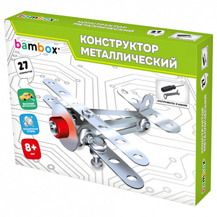 Конструктор металлический "Транспорт" 3 вида ассорти, BAMBOX (БАМБОКС), 666368