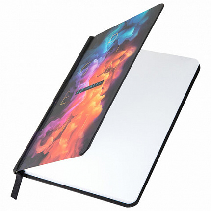 Блокнот с резинкой в клетку 96 л., МАЛЫЙ ФОРМАТ А6, 109х148 мм, твердая обложка, BRAUBERG, "Pigment", 116335