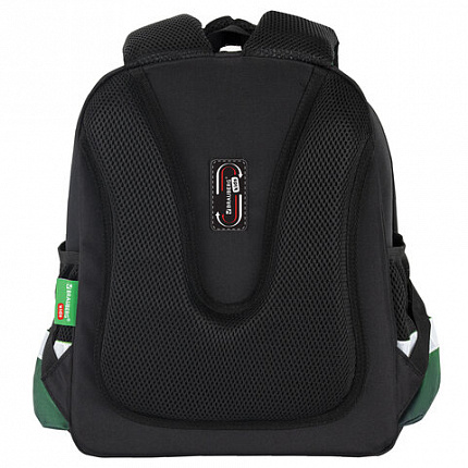 Ранец BRAUBERG KIDS STANDARD, 2 отделения, "Зеленый город", 36х28х14 см, 274428
