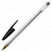 Ручка шариковая STAFF "Basic Budget BP-04", ЧЕРНАЯ, линия письма 0,5 мм, с штрихкодом, 143869
