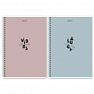 Тетрадь А4, 96 л., BRAUBERG, гребень, клетка, матовая ламинация, "Пастель_3" (микс в спайке), 405320