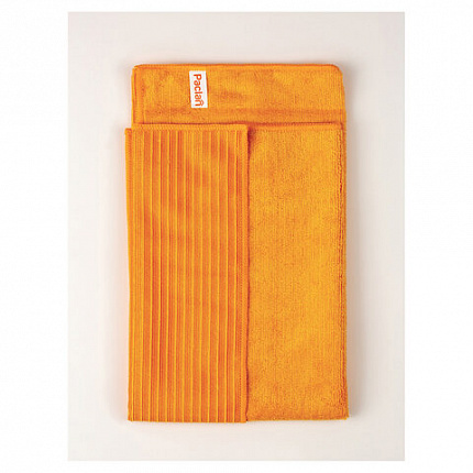 Тряпка для мытья пола, 50х60 см, плотная микрофибра, желтая, 380 г/м2, PACLAN "Practi Microfiber", 411020