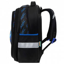 Рюкзак SNOOBAG (СНУБЭГ) FLOSSY, 2 отделения, 3 кармана, "Гонки", объемный дизайн, 40х28х18 см, 274442