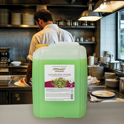 Мыло-крем 5 кг ЗОЛОТОЙ ИДЕАЛ, "Алтайские травы", 606417