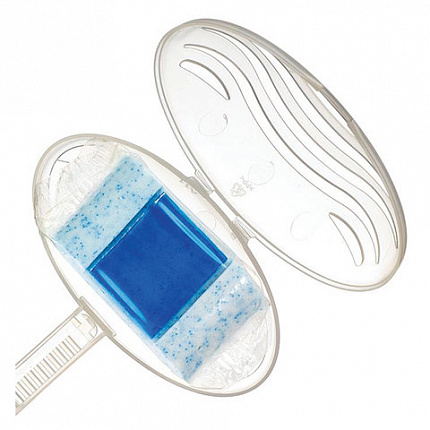 Блок туалетный подвесной твердый 40 г ДОМЕСТОС "Атлантик", основной блок