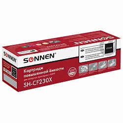 Картридж лазерный SONNEN (SH-CF230X) для HP LJP M203dw/M203dn/M227fdn/M227fdw, ресурс 3500 стр., 364083