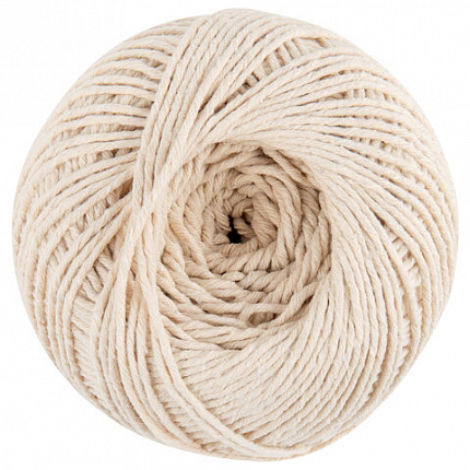 Шпагат хлопковый для прошивки документов, вязания, макраме, длина 200 м, диаметр 2 мм, BRAUBERG, 700363