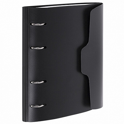 Тетрадь на кольцах А5 175х220мм, 120л, пластик, на липучке, с разделителями, BRAUBERG, Мятный, 404637