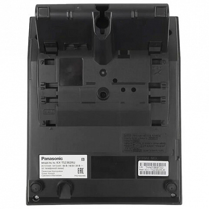 Телефон PANASONIC KX-TS2382RUB, память 10 ном., тональный/импульсный режим, повтор, чёрный