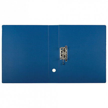 Папка-регистратор БОЛЬШОГО ФОРМАТА А3 с двухсторонним покрытием из ПВХ, 70 мм, синяя, BRAUBERG, 271832