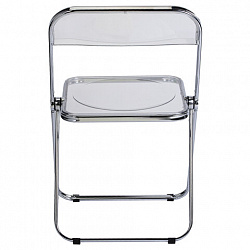 Стул складной прозрачный BRABIX "Glam CF-020", хромированный каркас, пластик, 533245