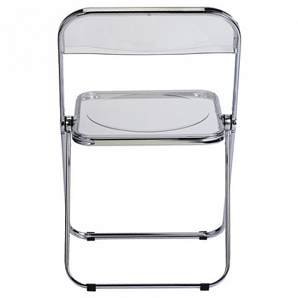 Стул складной прозрачный BRABIX "Glam CF-020", хромированный каркас, пластик, 533245