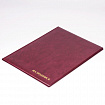Папка адресная ПВХ "НА ПОДПИСЬ", формат А4, увеличенная вместимость до 100 листов, бордовая, "ДПС", 2032.Н-103