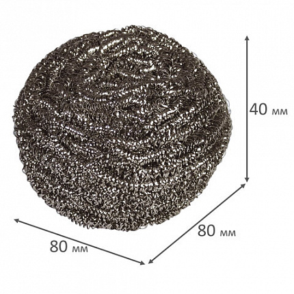 Губка металлическая VILEDA PROFESSIONAL Professional "Инокс", для стойких загрязнений, нержавеющая сталь, вес 40 г, 100787